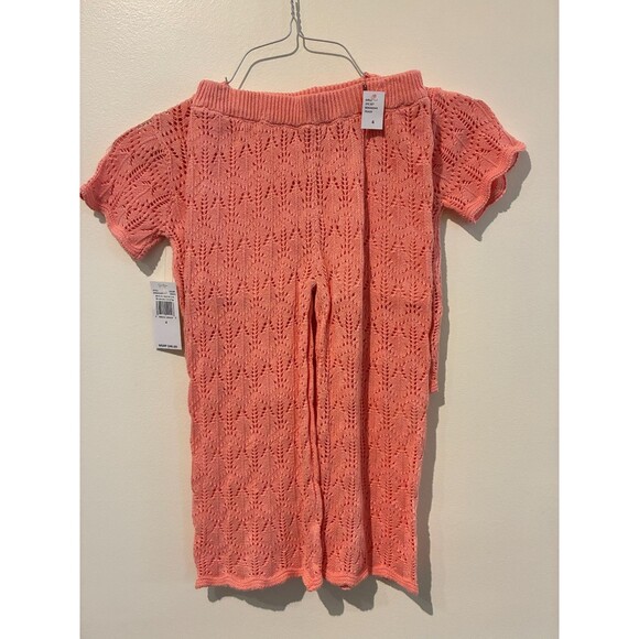 NWT Jessica Simpson Pink Knit Shirt & Pants Outfit - Girls 4 - Picture 2 of 3
